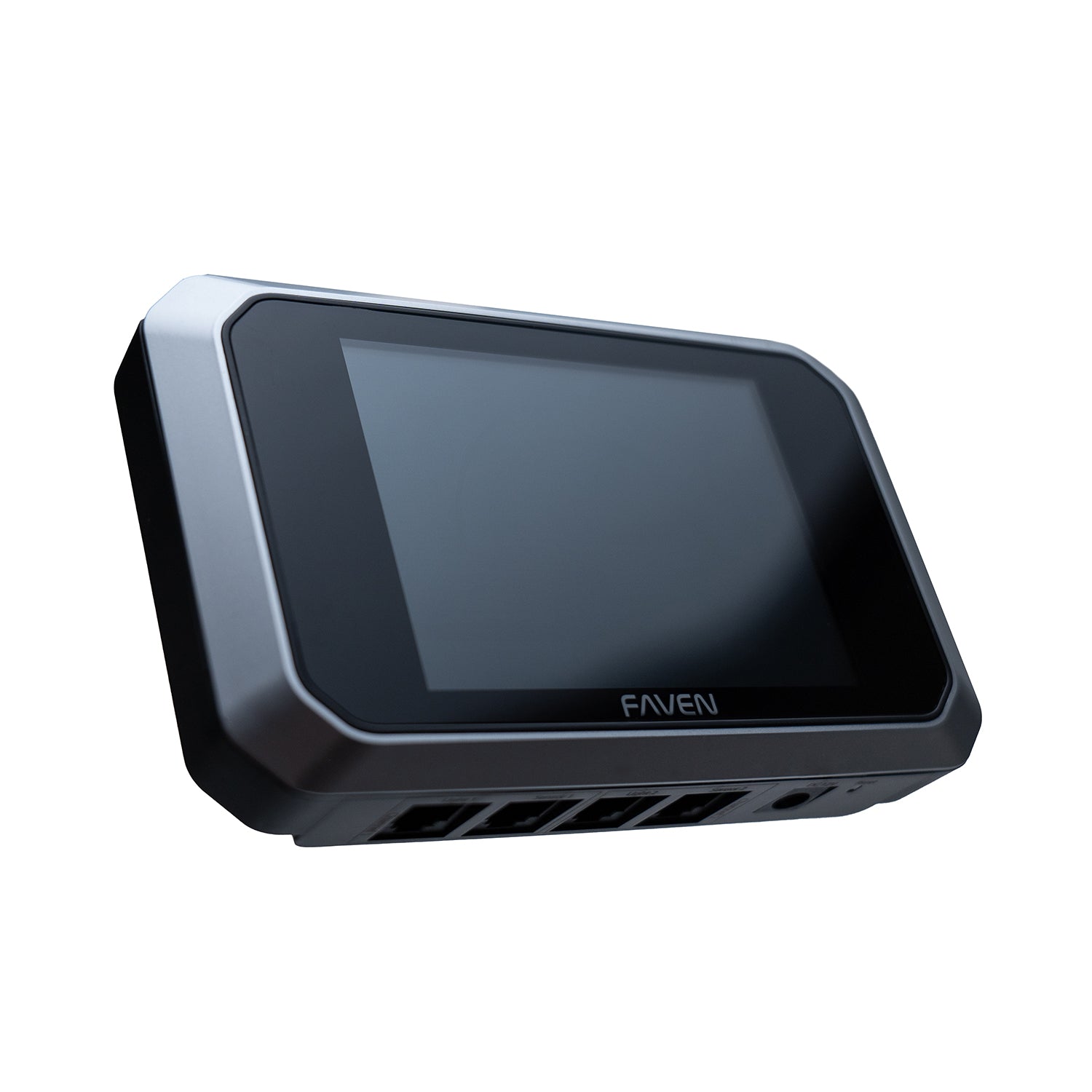 Black Faven Chroma CX2 controller with shown here rotated slightly to the right on a white background.