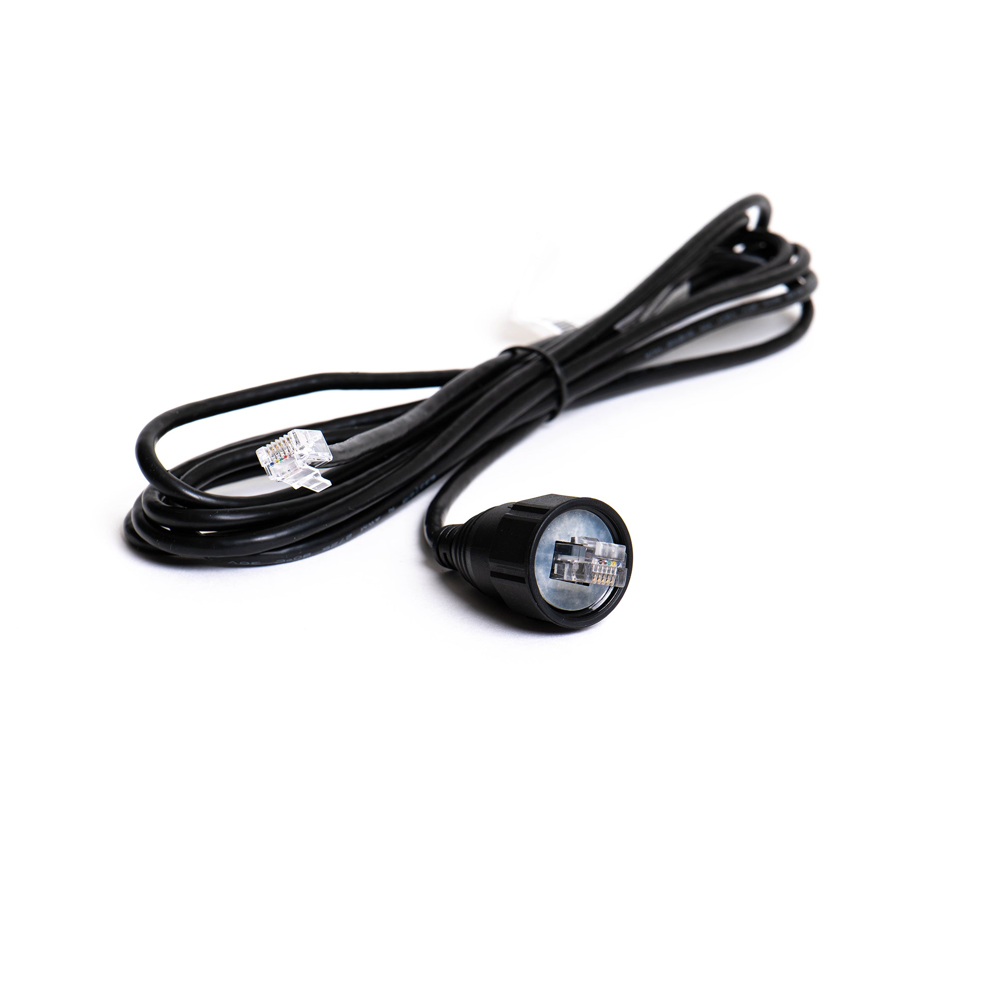 A single end communication cable designed for grow room environments on a white background.