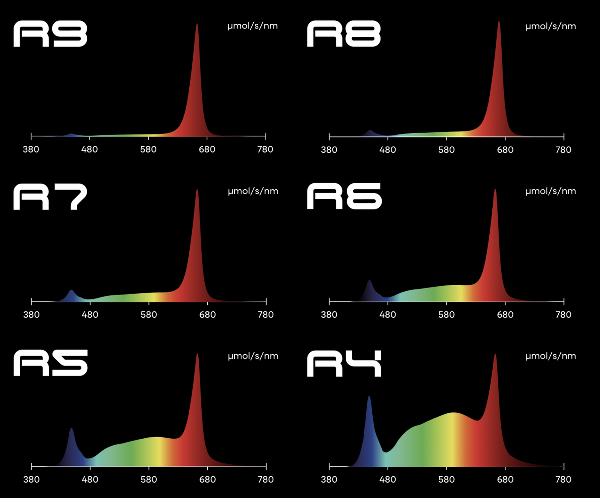 Faven Chroma Spectrum Charts