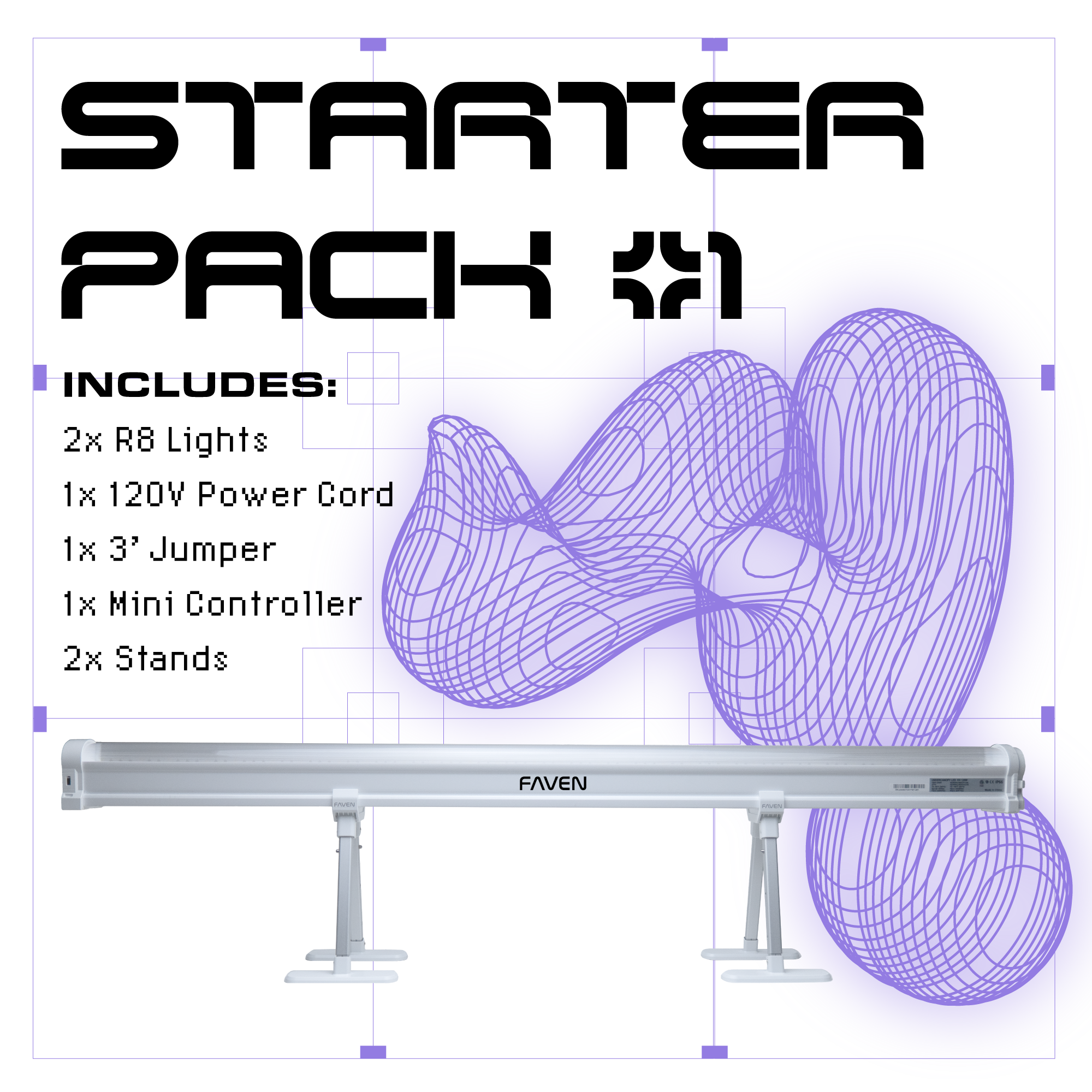 Under Canopy Starter Pack for LED 4x4 120v
