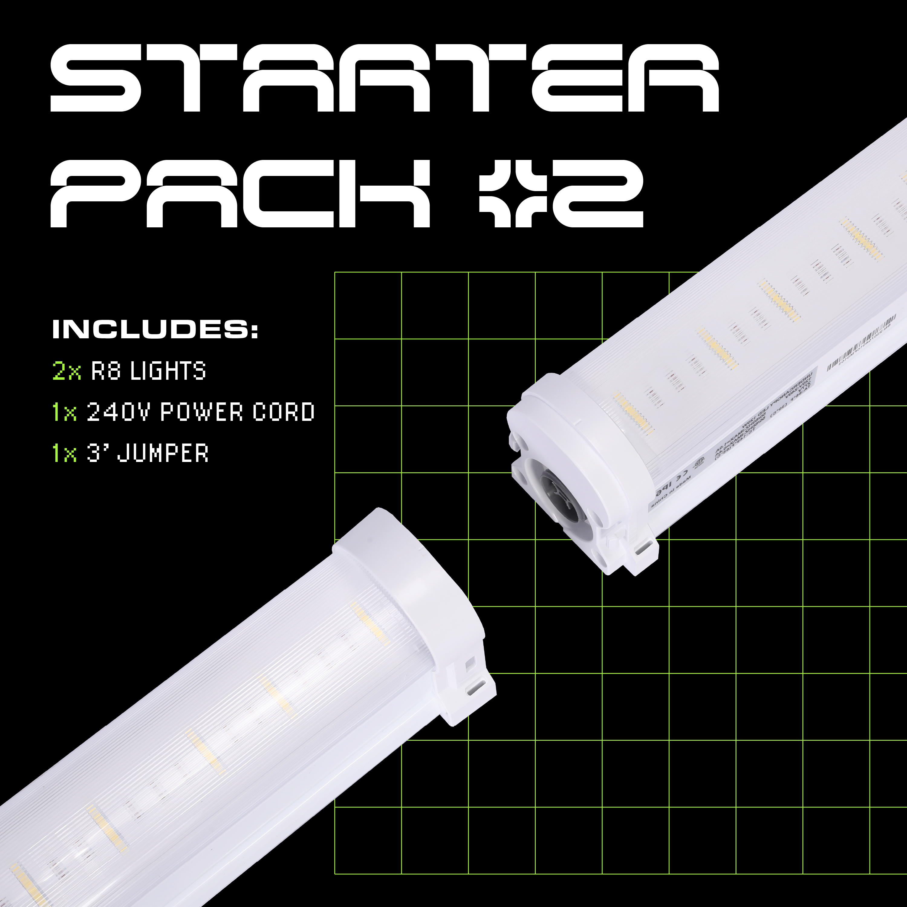 Under Canopy Starter Pack for LED 4x4 240v