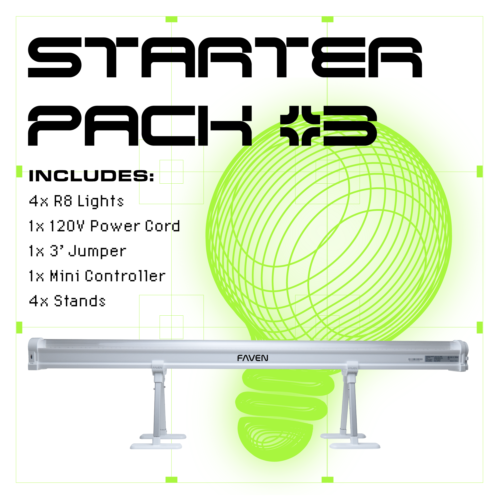 Under Canopy Starter Pack for LED 4x8 120v